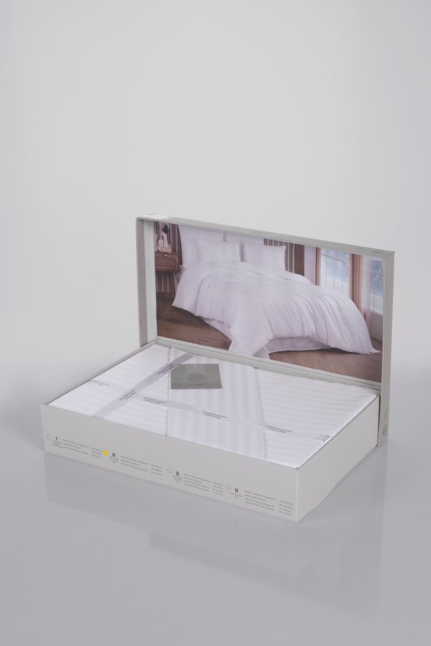 DELUXE Cotton Satin Double Boxed Duvet Cover Set | Satin Duvet Cover | Dowry Set |