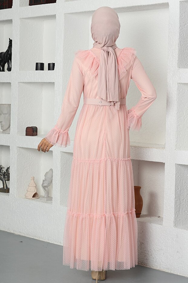 Damla Elbise Pudra - 4