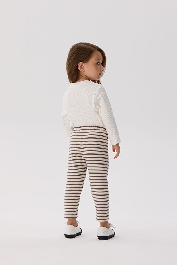 BG Store Kız Bebek Çizgili Tayt - 4