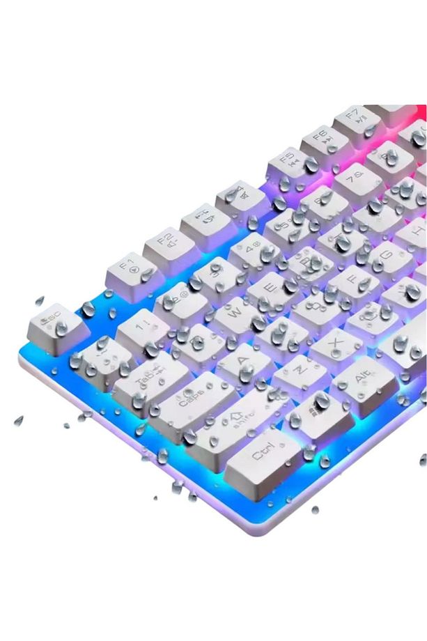 3 In1 Klavye Mouse Mause Pad Kablolu Rgb Aydınlatmalı Gamer Pc Oyun - 4