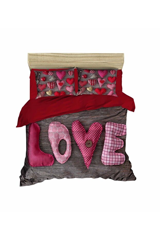 Valentine's Day Love 3-D Digital Double Duvet Cover Set