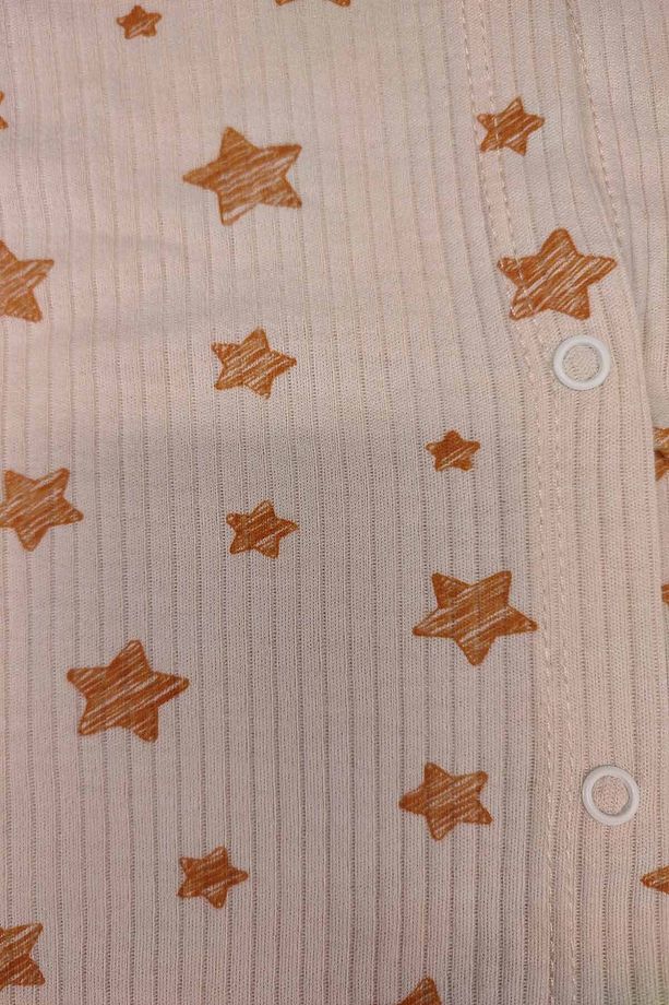Bebek 5 Ekle 4 Öde Kiz Erkek Pamuklu Yildiz Pijama Takimi Eşofman Alt Üst Hediyelik Çamaşır 15186 - 4