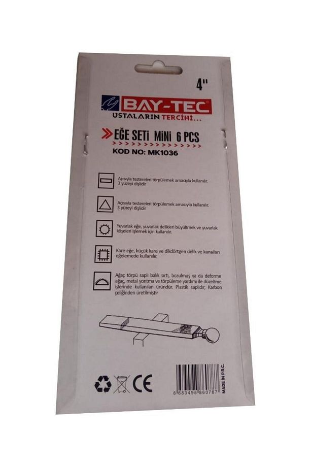 Mk1036 Saatçi Tip Mini Eğe Seti 6 Parça, 4' (100MM EĞE BOYU) - 3