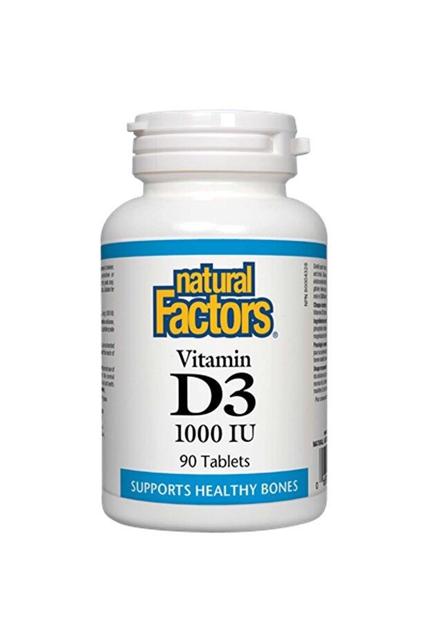 Vitamin D3, 1000 IU, 90 Tablets