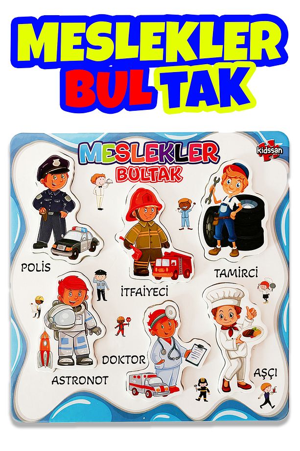 Meslekler Bultak 3D Eğitici Zeka Geliştirici Oyuncak - 1