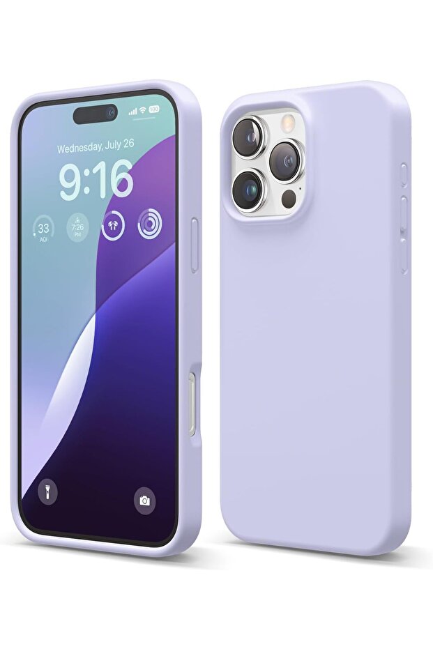 Elago Liquid Silicone Case for iPhone 16 Pro Max, Full-Body Protection, Shockproof, Thin with Microf
