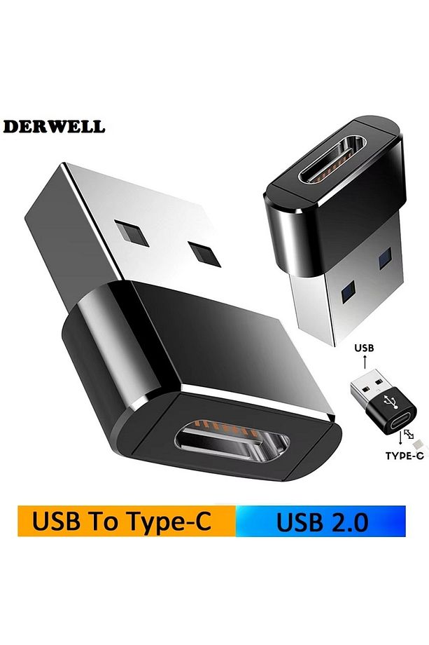 Yeni Nesil Başlık Aparatı Usb 3.0 To Type C 3.1 Şarj Data Çevirici Dönüştürücü Adaptör Siyah - 3
