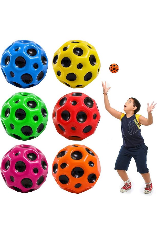 Ay Şeklinde Yükseğe Zıplayan Top Süper Uzay Topu Stres Topu Bouncer Ball 1 Adet - 3