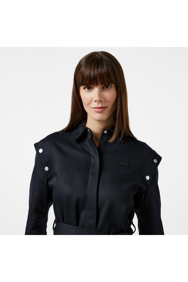 Kadın Regular Fit Siyah Gömlek - 5