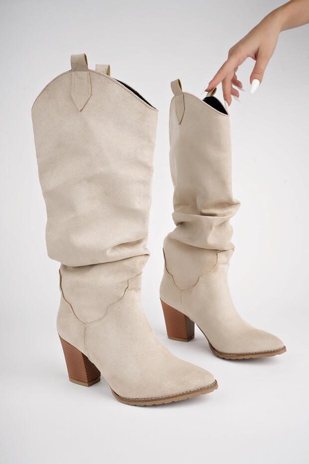 Ilkn05 Kovboy Kadın Çizme - 8