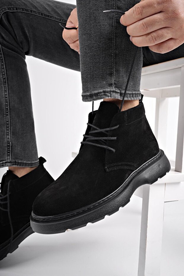 Henry Garantált - Valódi bőr és kényelmes talpú férfi Chelsea csizma - 7