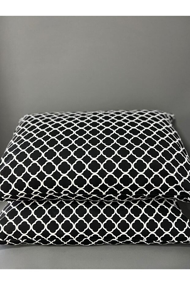 Black Chain Pattern Pillow Case 2 Pack 50X70
