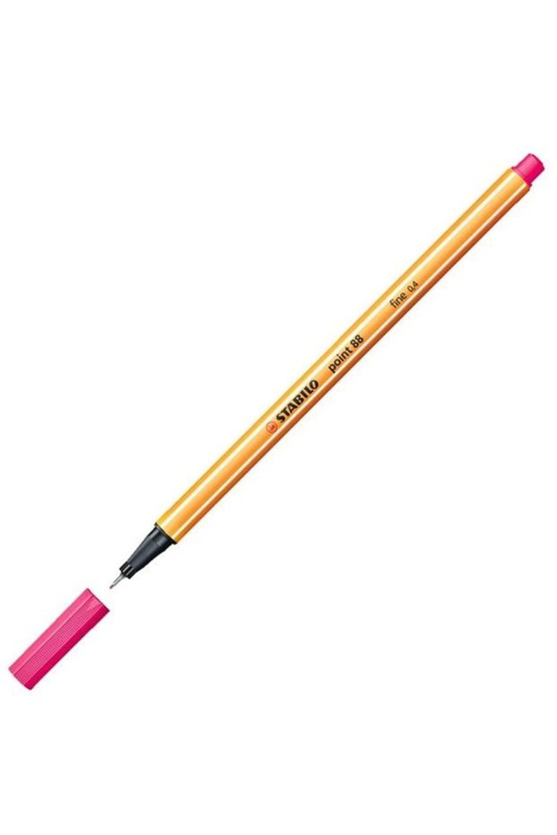 Felt Tip Thin Pen 88 Point 0.4 mm Pink 88/56 - Pack of 10