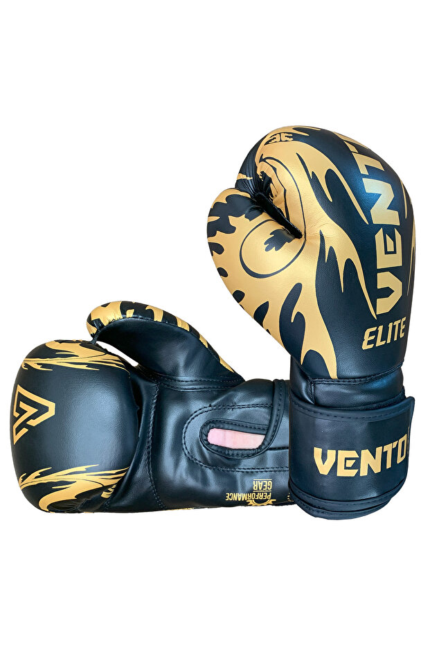 Elite Boks ve Kick-Boks Eldiveni Siyah - 1