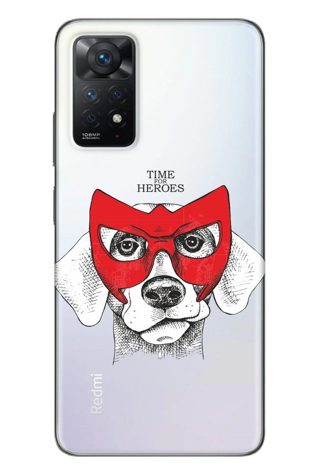 Redmi Note 11 Pro 5g Compatible Case 0.4mm Laser Cut Silicone Metro Dog