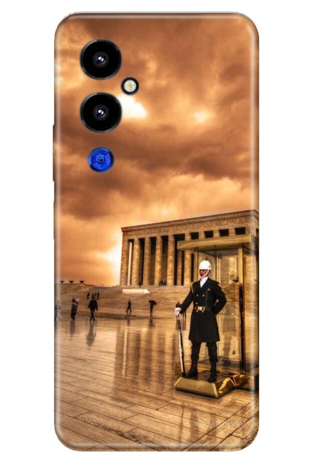 Pova 4 Pro Case Silicone Patterned Illustrated Uv Cover Anıtkabir