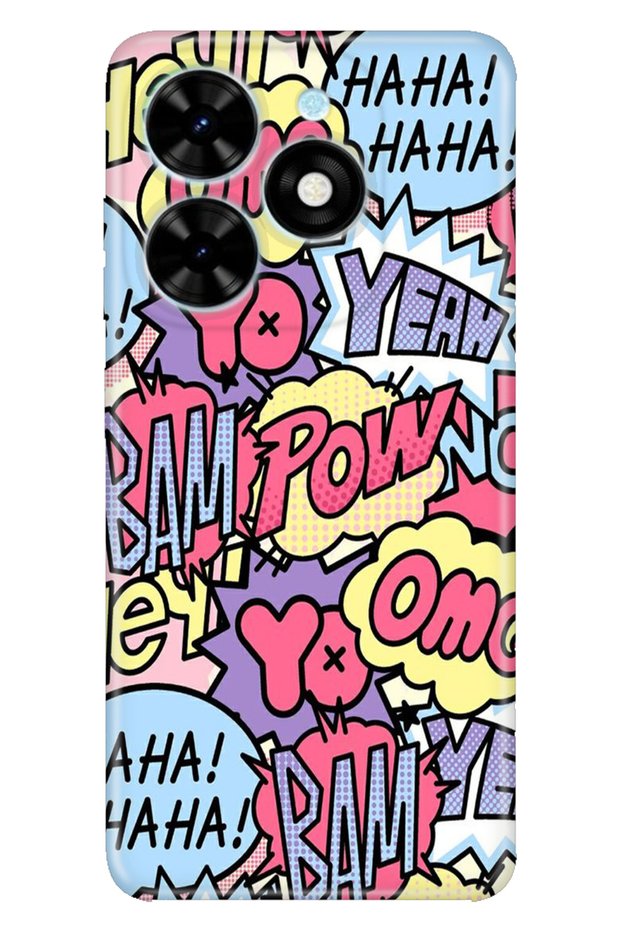 Spark Go 2024 Compatible Case Pictorial Printed Nano Silicone Hahaha Big