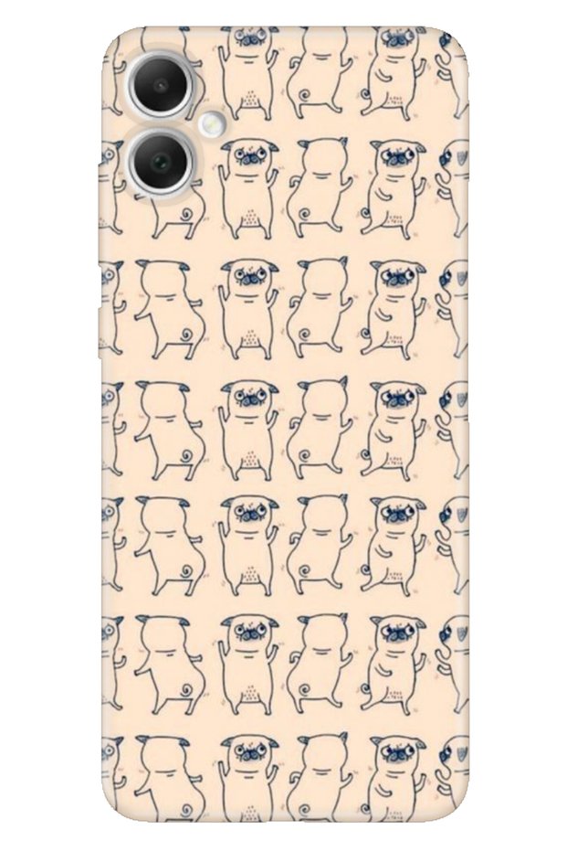 Samsung Galaxy A06 Case A06 Patterned Printed Silicone Pug