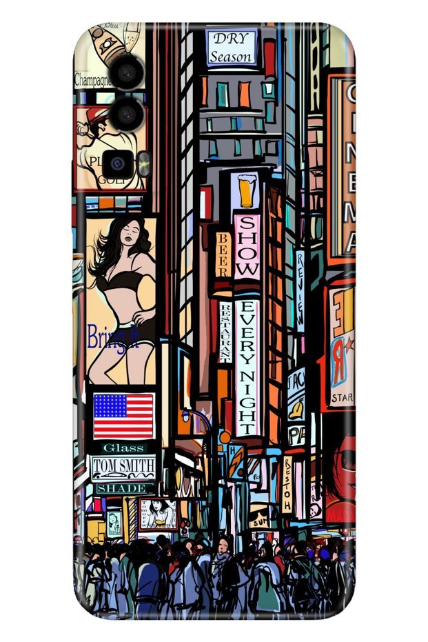 Gm 23 - Gm 23 Se Case Silicone Patterned Illustrated New York Like
