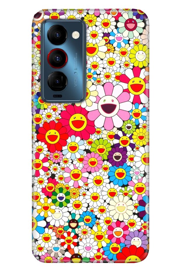 Camon 18 Compatible Premier Case Silicone Moderna Patterned Daisy