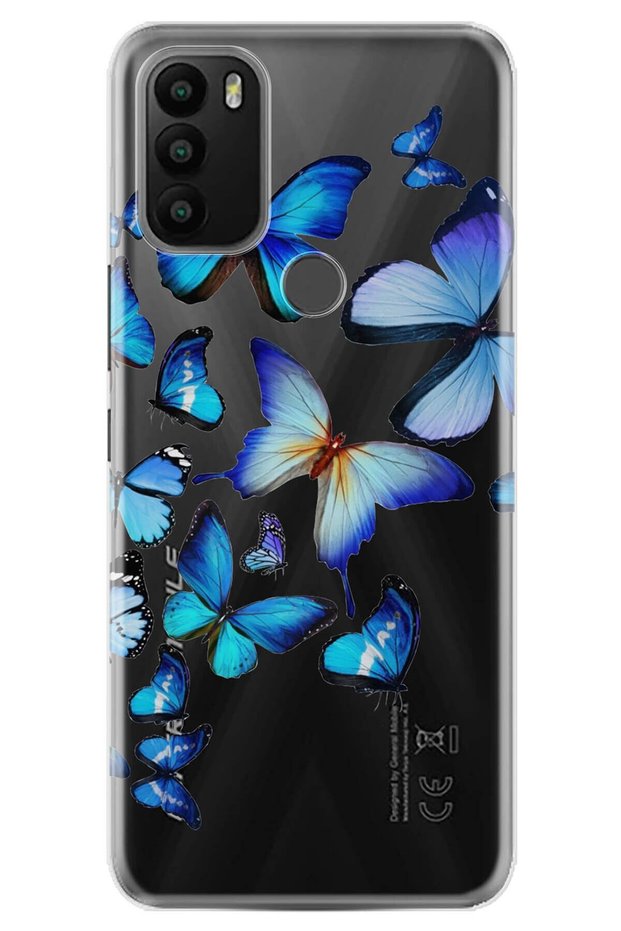 Gm 21 Plus Case 0.4mm Laser Cut Silicone Cover 2D Butterflies