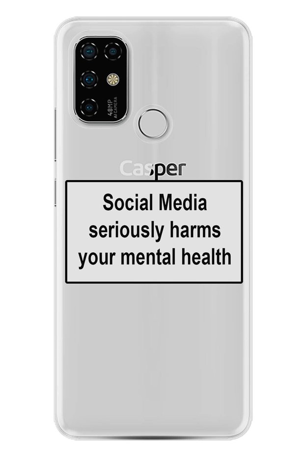 Casper Via F20 Case Patterned Trend Silicone Cover - Social Media