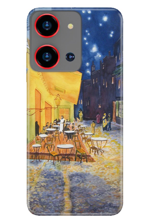 S19 Max Pro S Zoom Case Pictorial Printed Nano Silicone Night Cafe