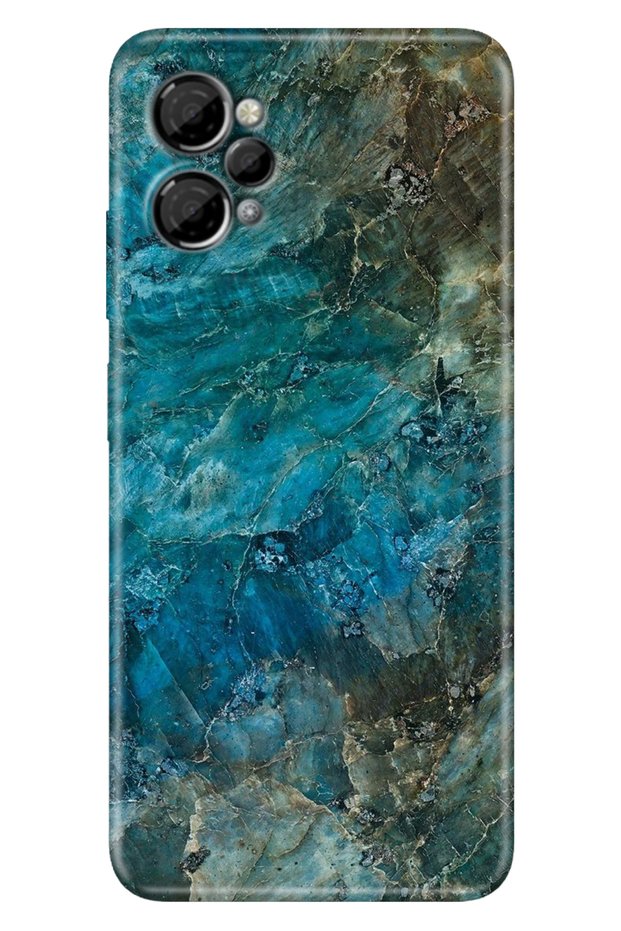 Casper Via X30 / X30 Plus Case Pictorial Printed Nano Silicone Blue Marble