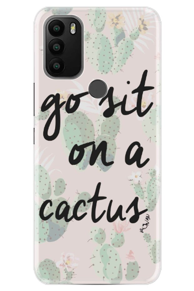 Gm 21 Plus Compatible Case 0.4mm Laser Cut Silicone Cover Cactus