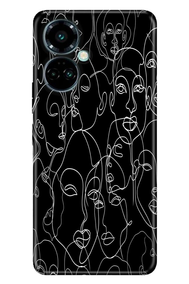 Camon 19 Pro Case Modern Design Silicone Patterned Face