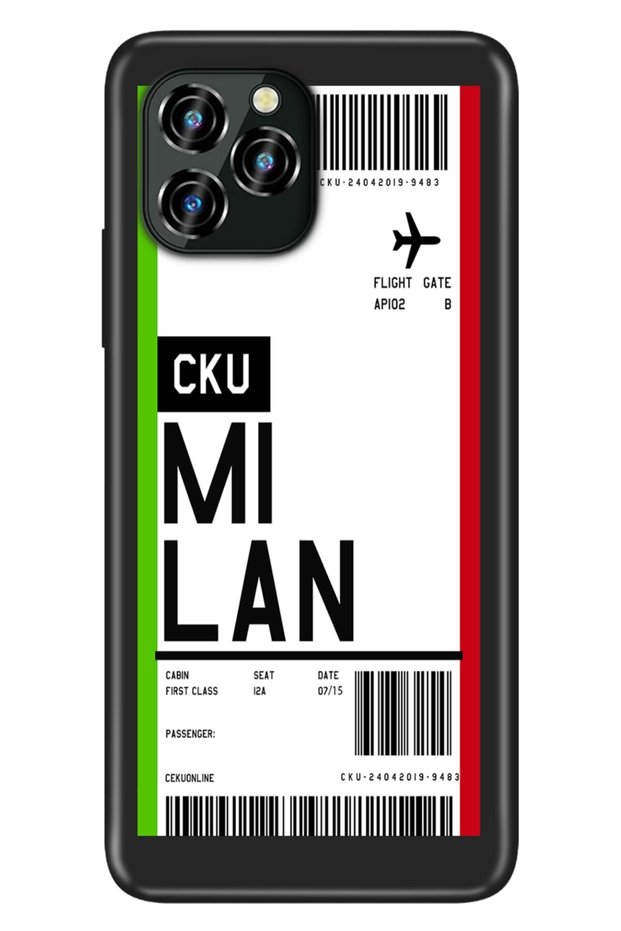 C21 Pro Case Silicone Patterned Illustrated Uv Cover Milano Air Ticket