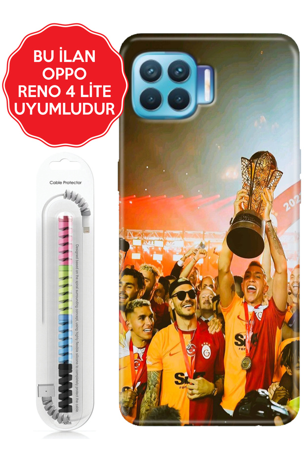 A38 A55 A76 A16 A74 A96 Reno 4 5 7 Pro Lite Kılıf Esnek Renkli Kapak Şampiyontr - 1