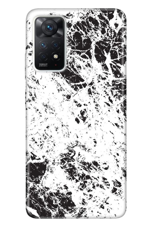 Xiaomi Redmi Note 11 Pro 5g Compatible Case 0.4mm Laser Cut Silicone Marble Wow