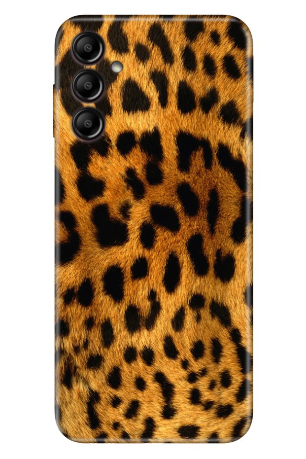 Samsung Galaxy A35 Compatible Case Silicone Patterned Illustrated Cover Leopard Fur