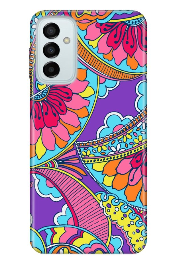 Samsung Galaxy M23 Compatible Case 0.4mm Laser Cut Silicone Cover Chinese Mandala