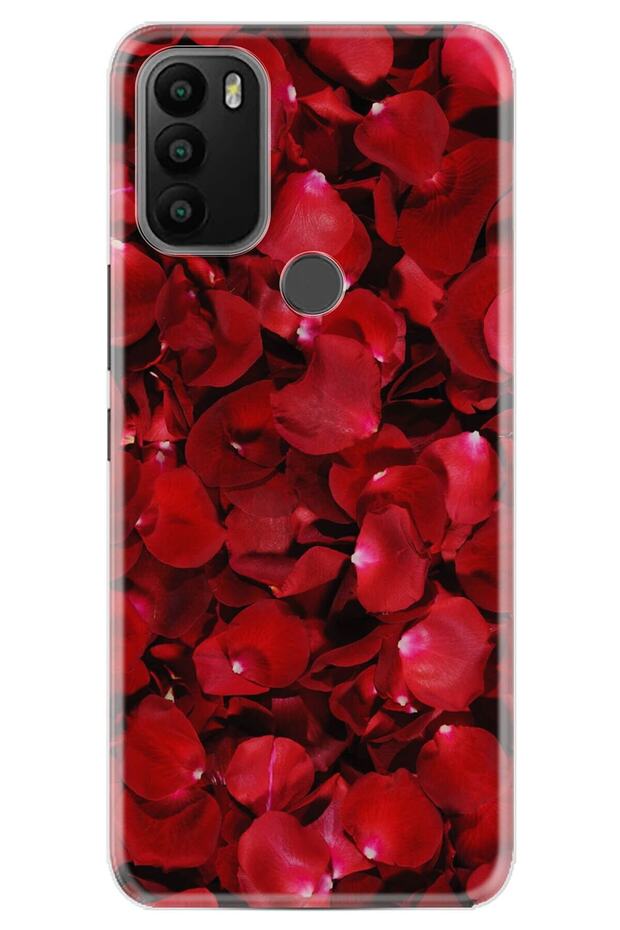 Gm 21 Plus 0.4mm Laser Cut Silicone Cover Rose Rain