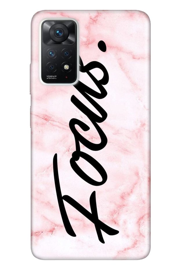 Xiaomi Redmi Note 11 Pro 5g Compatible Case 0.4mm Laser Cut Silicone Focus Marble