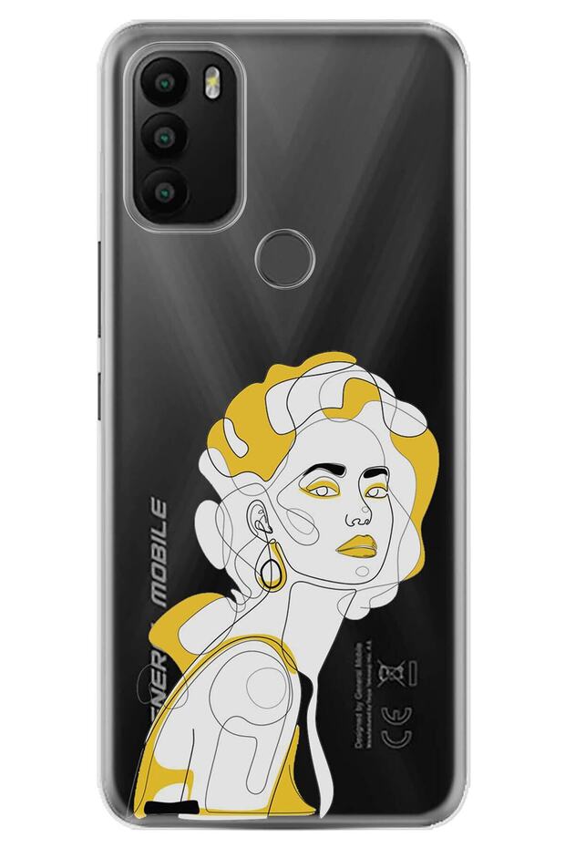 Gm 21 Plus Case 0.4mm Laser Cut Silicone Cover Face Art