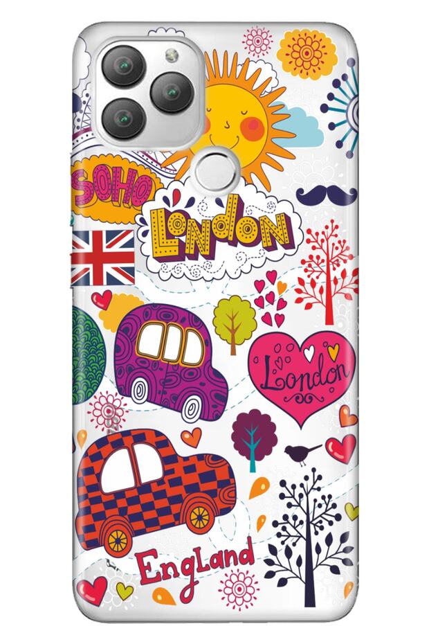 Gm 22 Plus Case 0.4mm Laser Cut Silicone Stock:London Taxi