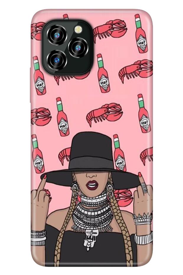 C21 Pro Case Silicone Patterned Illustrated Uv Cover Art Chili Girl