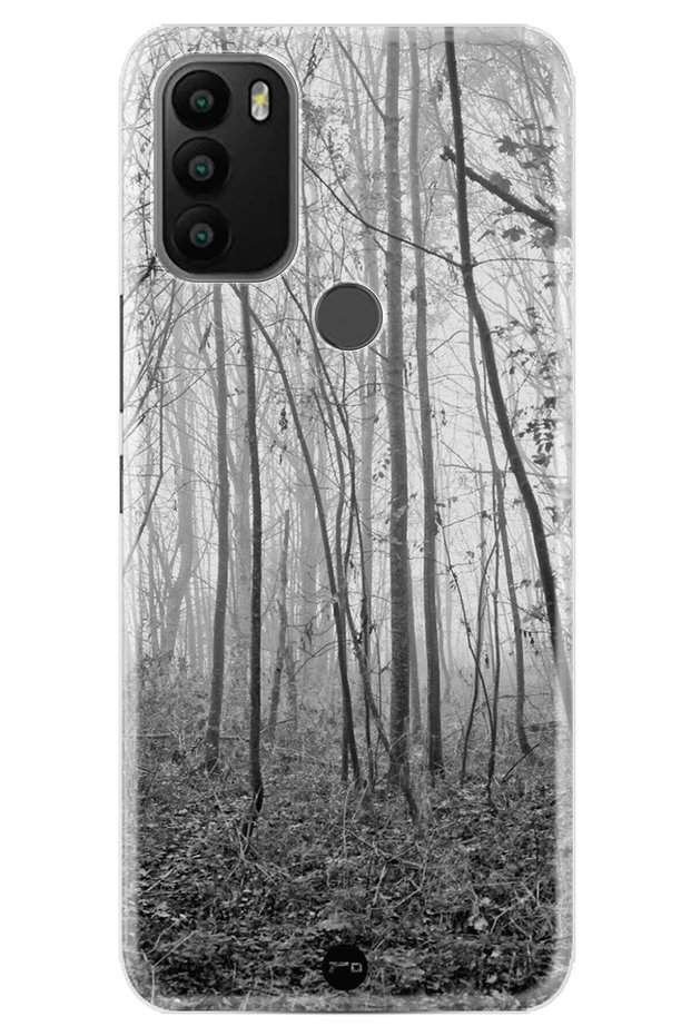 Gm 21 Plus Compatible Case 0.4mm Laser Cut Silicone Cover Horror Forest