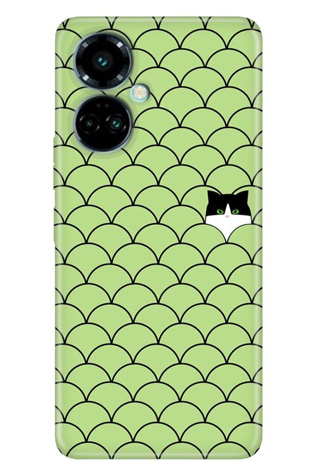 Camon 19 Pro Case Modern Design Silicone Patterned Cardboard Cat