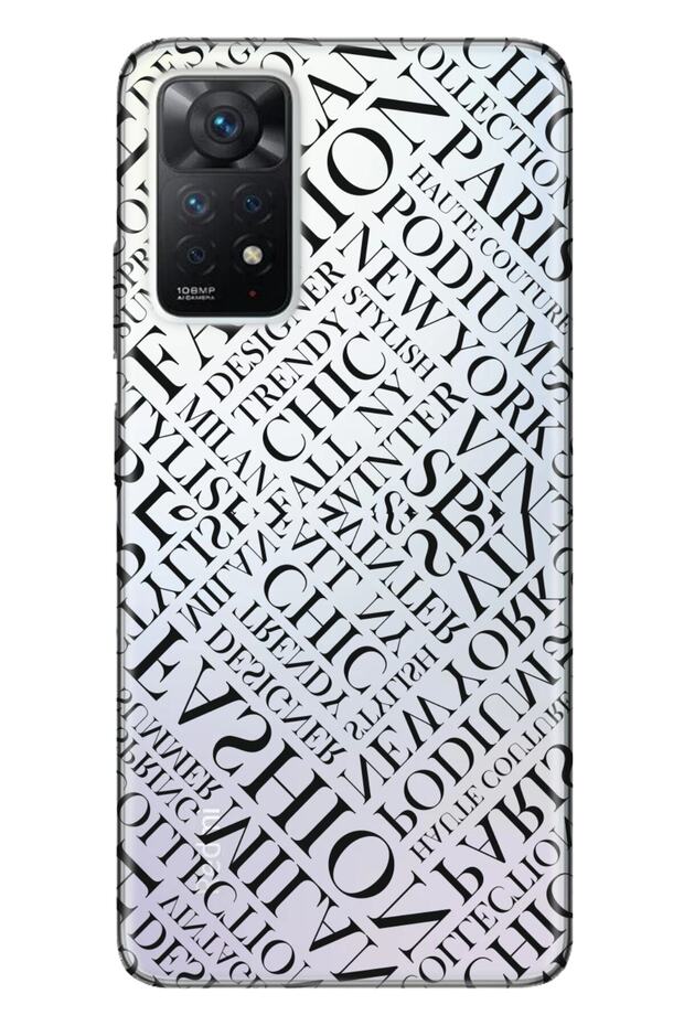 Xiaomi Redmi Note 11 Pro 5g Compatible Case 0.4mm Laser Cut Silicone Fashion City