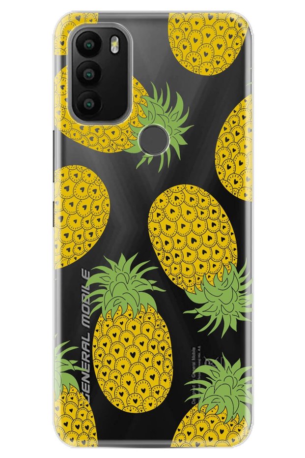 Gm 21 Plus Case 0.4mm Laser Cut Silicone Cover Pineapple