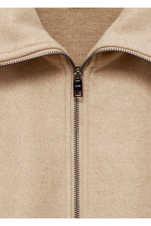 Regular kesim fermuarlı ceket - 6