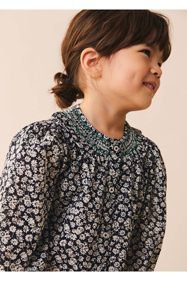 Bluse mit Blumenprint - 4