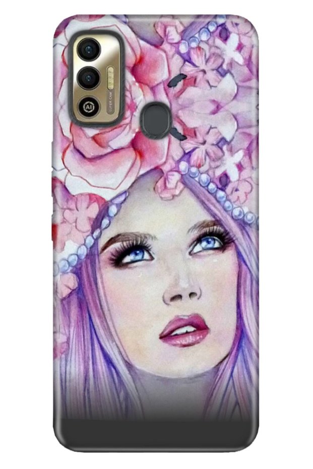 Spark 7t Case Tioseries Illustrated Silicone Miss World