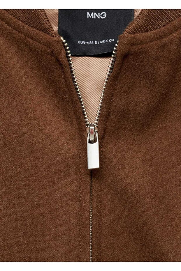 Yün bomber ceket - 5