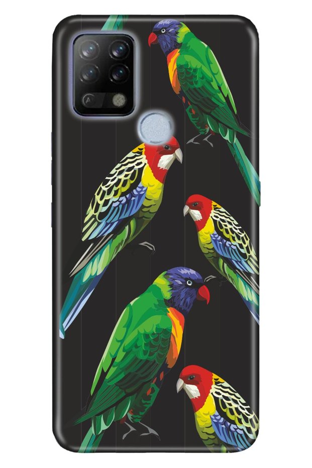 Pova Compatible Case Silicone Moderna Patterned Parrot