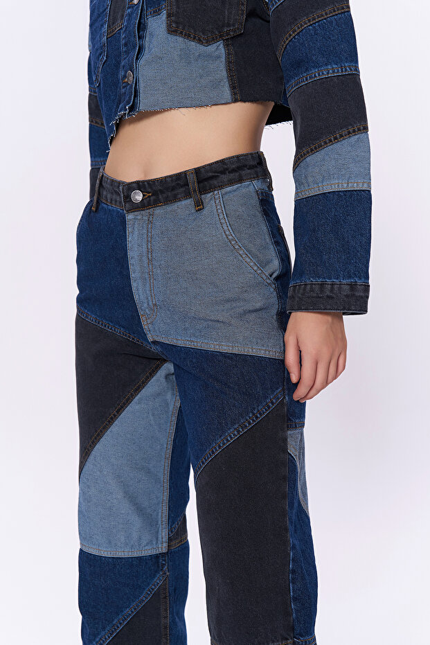Kadın patch detaylı jean - 3